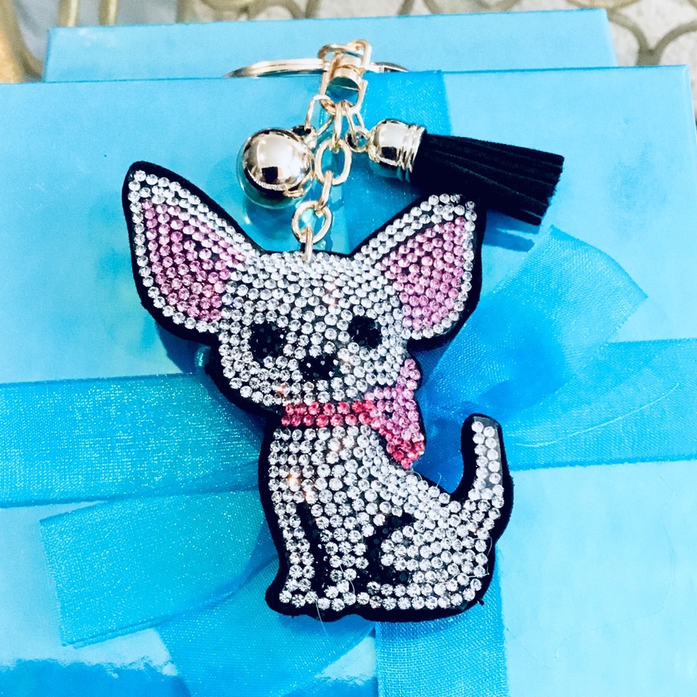 CHIHUAHUA KEYCHAIN KEY CHARM CHARM BAG